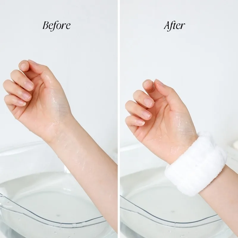 4Pcs Complete Facial Cleansing Kit Cleaner Brush Headband Wristband Hydrotherapy Exfoliating Tool for Blackhead Removal Skinca thumbnail 3