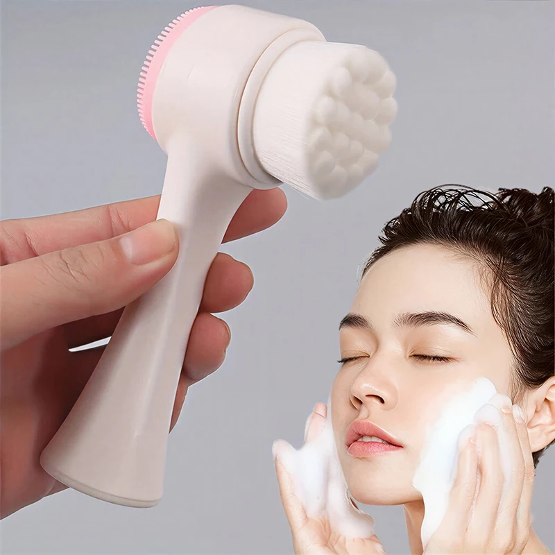 4Pcs Complete Facial Cleansing Kit Cleaner Brush Headband Wristband Hydrotherapy Exfoliating Tool for Blackhead Removal Skinca thumbnail 2