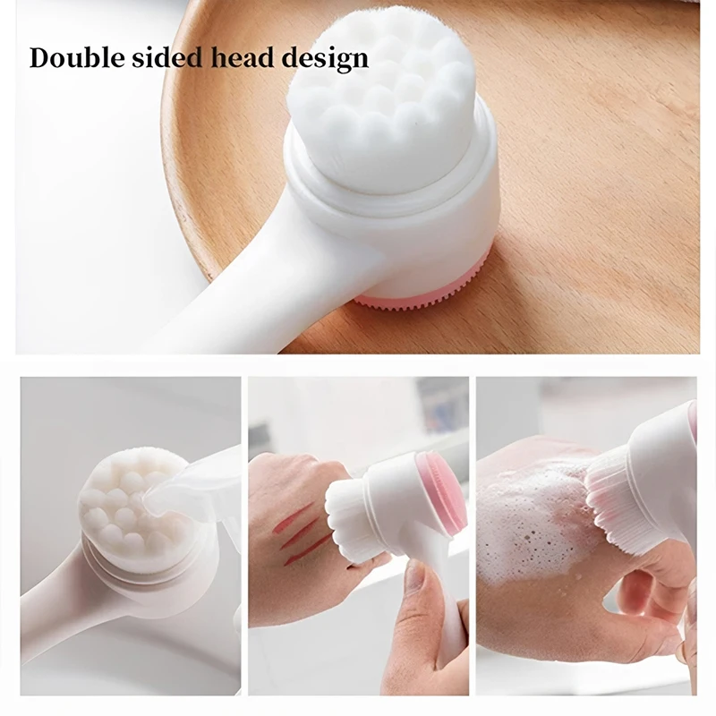 4Pcs Complete Facial Cleansing Kit Cleaner Brush Headband Wristband Hydrotherapy Exfoliating Tool for Blackhead Removal Skinca thumbnail 5