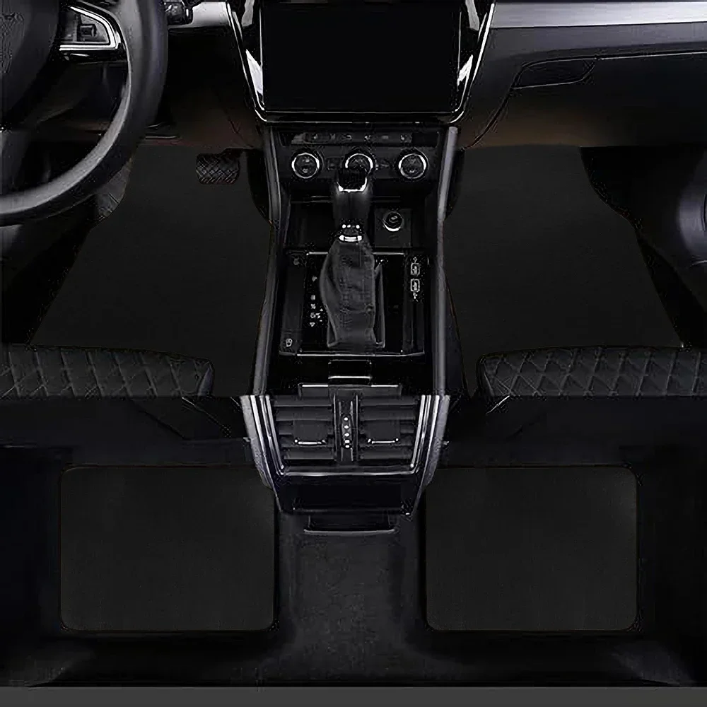 Universal Car Floor Mat Front & Rear Automotive Carpet Floor Mats For Auto SUV Sedans Vans Accessories Dirt and wear-resistant thumbnail 5