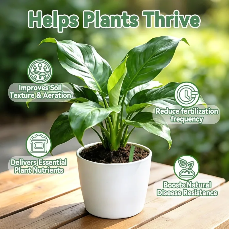 Plant Slow Release Fertilizer Sticks Long Lasting Plant Nutrition Bars for Garden Indoor Potted Plants Root Growth Soil Enhancer thumbnail 2