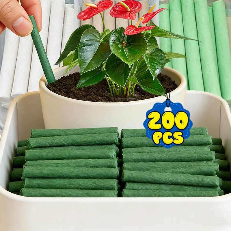 Plant Slow Release Fertilizer Sticks Long Lasting Plant Nutrition Bars for Garden Indoor Potted Plants Root Growth Soil Enhancer