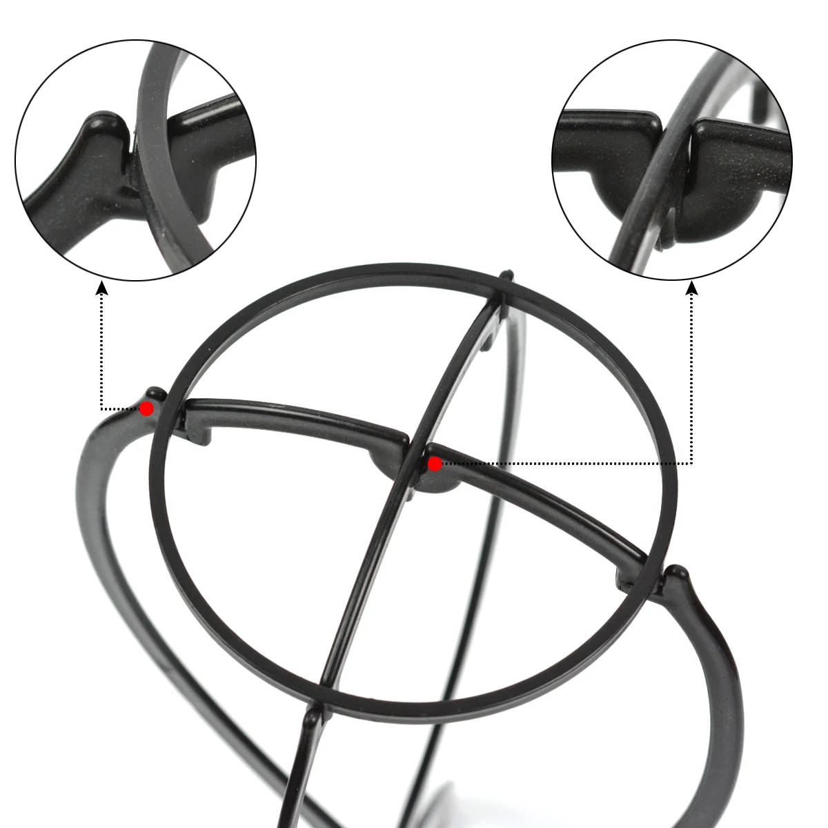 1Pc Foldable Wig Stand Plasatic Portable Tripod Wig Holder Hat Display Stand for Wig Styling, Drying & Display thumbnail 5