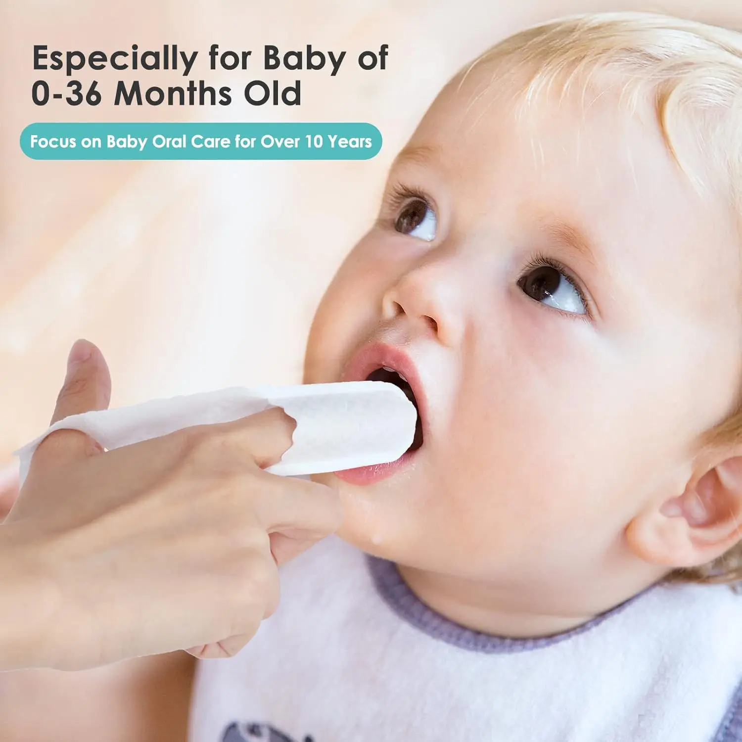 Baby Oral Care Finger Brush, Gauze Material Gentle on Tongue, Removes Milk Stains, Must-Have for Newborn Care Kit thumbnail 5