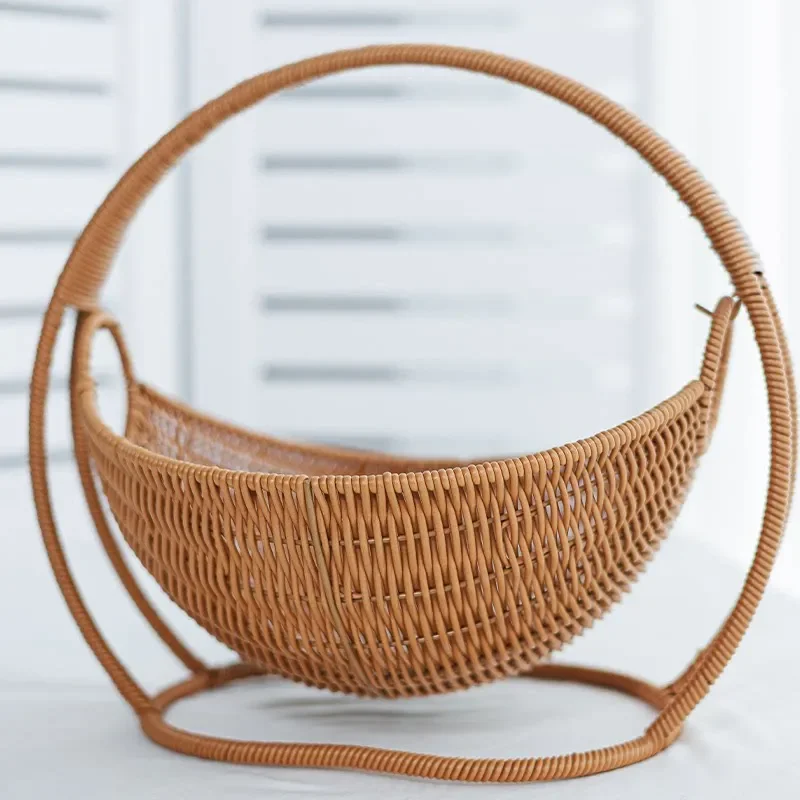 Faux-Woven Cat Bed Nest Cat Basket Cats Swing Hammock Waterproof Indoor Pet House Semi-Enclosed Cave Bed Pet Accessories Toys thumbnail 5