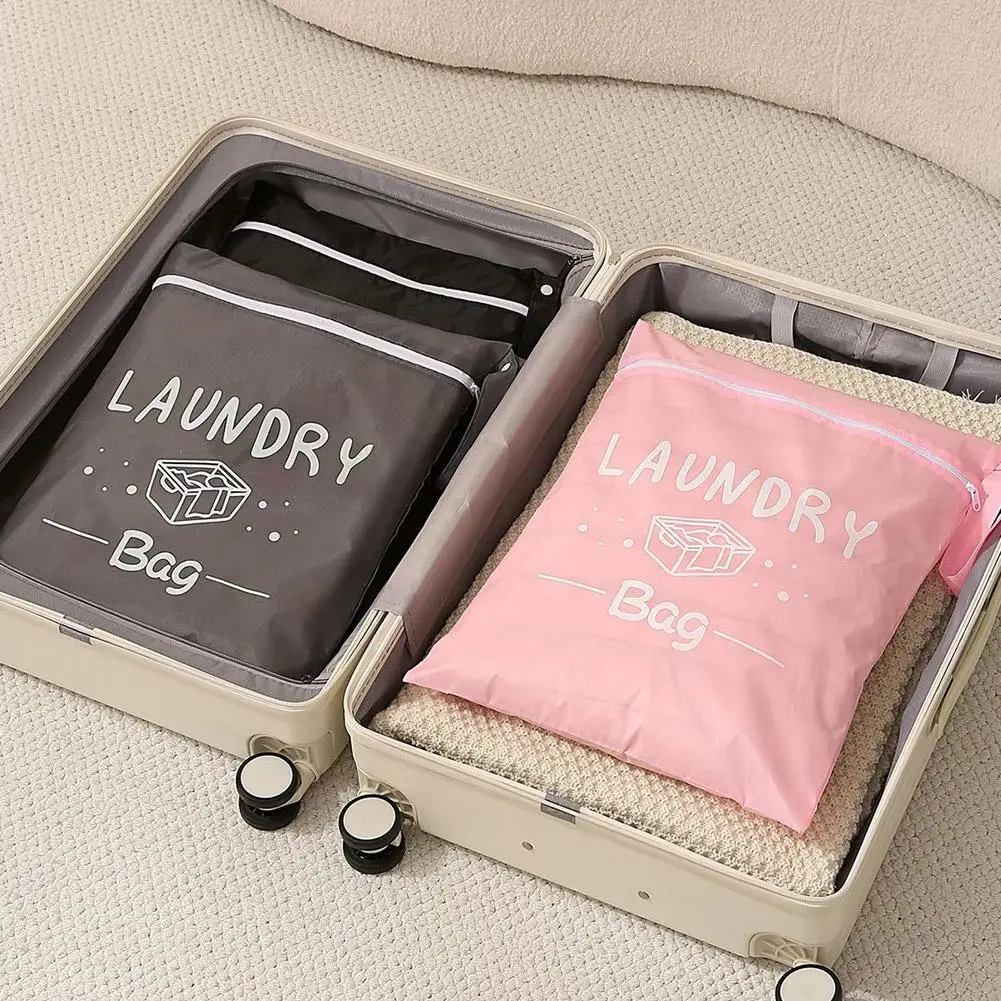 Waterproof Travel Laundry Bag Wet Dry Organizer Pouch with Zipper Hanging Strap Portable Storage Bag thumbnail 3
