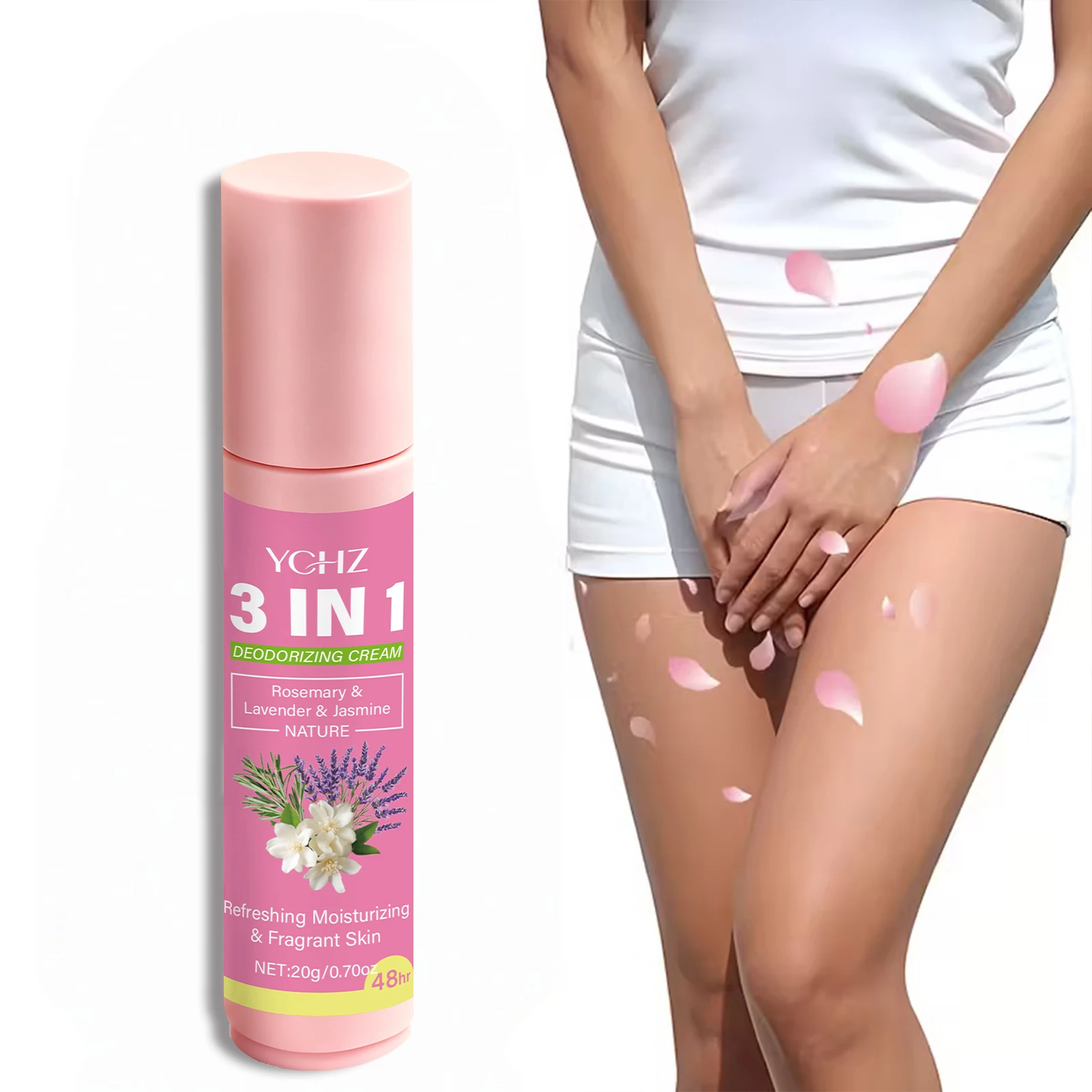 20g of 3-in-1 Intimate Care Solution, Lasts for 72 Hours, Eliminates Odor and Stickiness, Suitable for Underarms, Hands, Feet, and Intimate Areas of the Body, Unisex