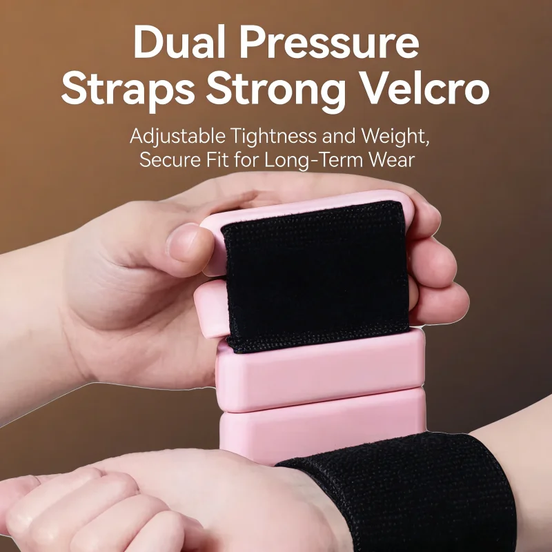 Unisex Adjustable Silicone Zinc Alloy Wrist & Ankle Weighted Bracelets, for Pilates, Gym, Yoga, Cardio & Strength Training thumbnail 3
