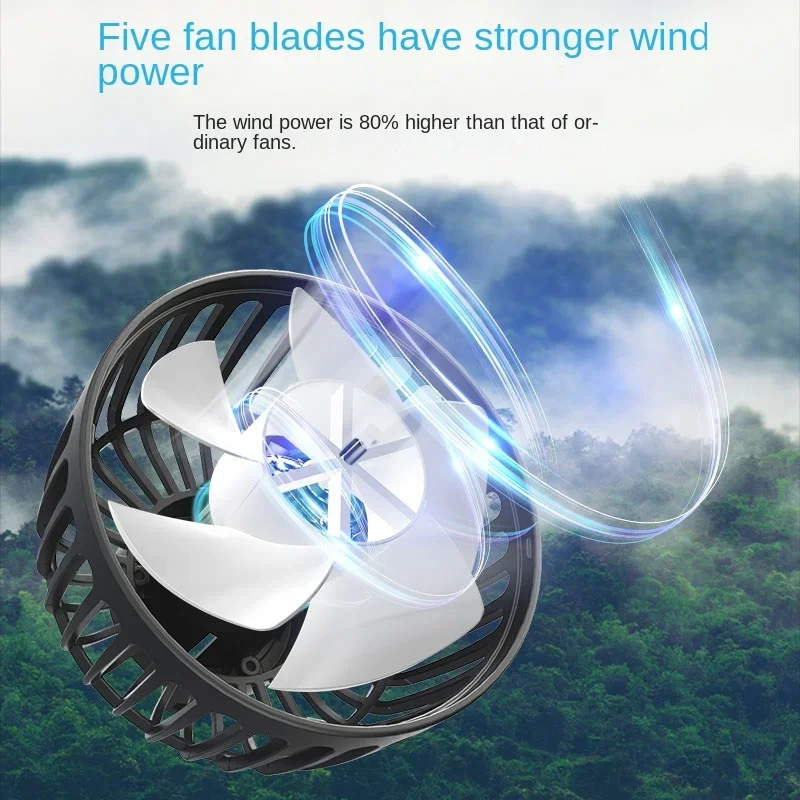 USB Car Cooling Fans for Backseat: Dual Head Car Fan 3 Speeds 360° Rotatable  5V/2A Circulation Fan for Sedan SUV RV Truck thumbnail 6