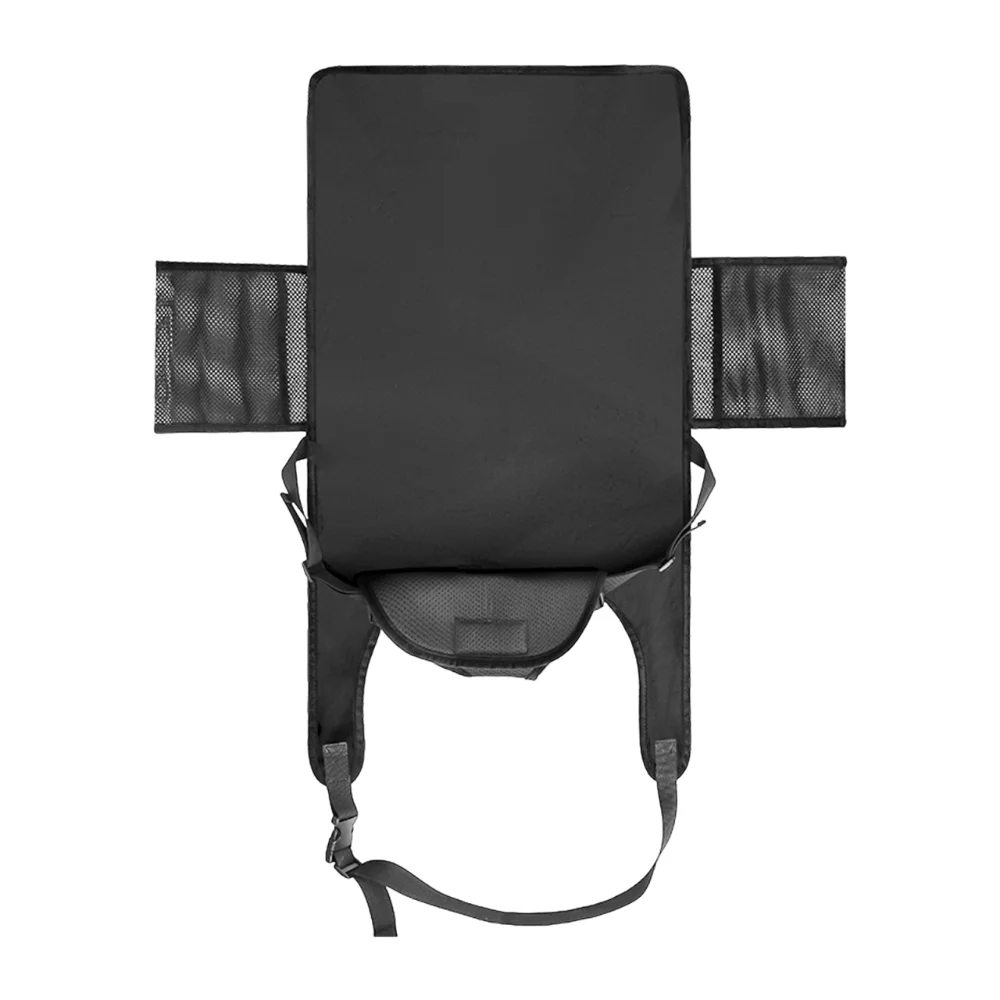 Portable Airplane Seat Extender Breathable Adjustable Toddler Travel Bed Safety with Side Pocket Foldable Flying Bed
