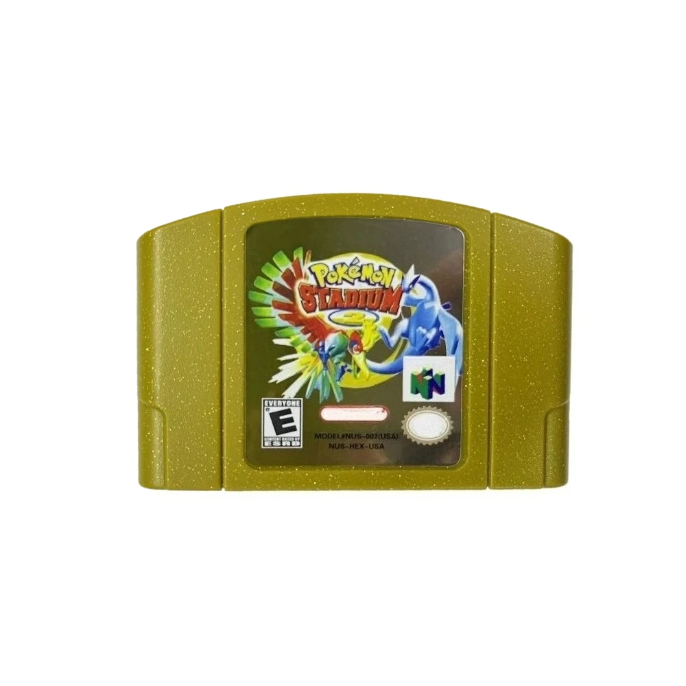 N64 Game Console Cassette, US Version, Pokemon1 /2/ Racing / Crystal/Stadium 64-bit English Game Console Game Cassette thumbnail 4