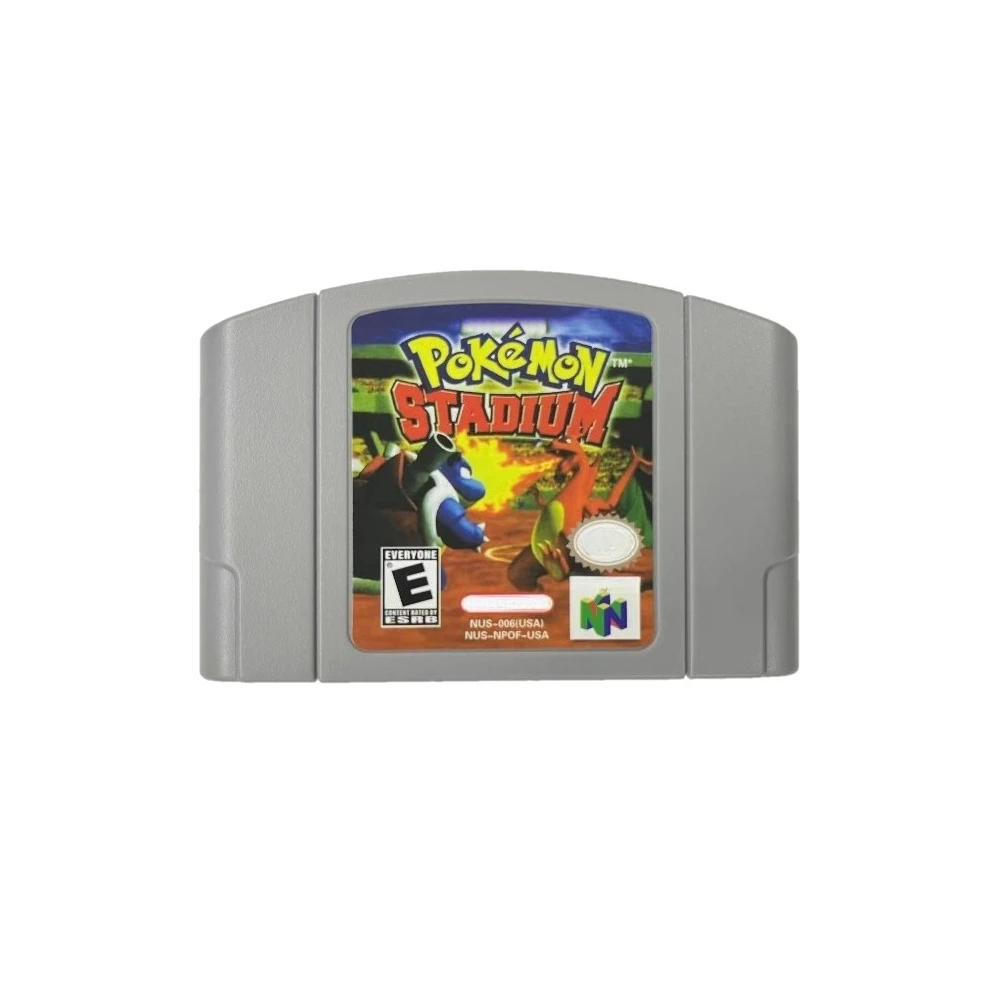 N64 Game Console Cassette, US Version, Pokemon1 /2/ Racing / Crystal/Stadium 64-bit English Game Console Game Cassette thumbnail 5