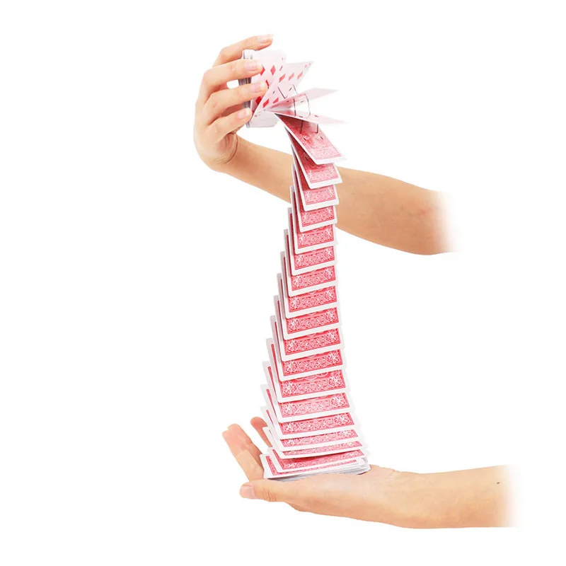 Magic Electric Deck Cards Prank Trick Prop Party Card Game Poker Acrobatics Waterfall Card Props Magic Performance Props TMZ thumbnail 4