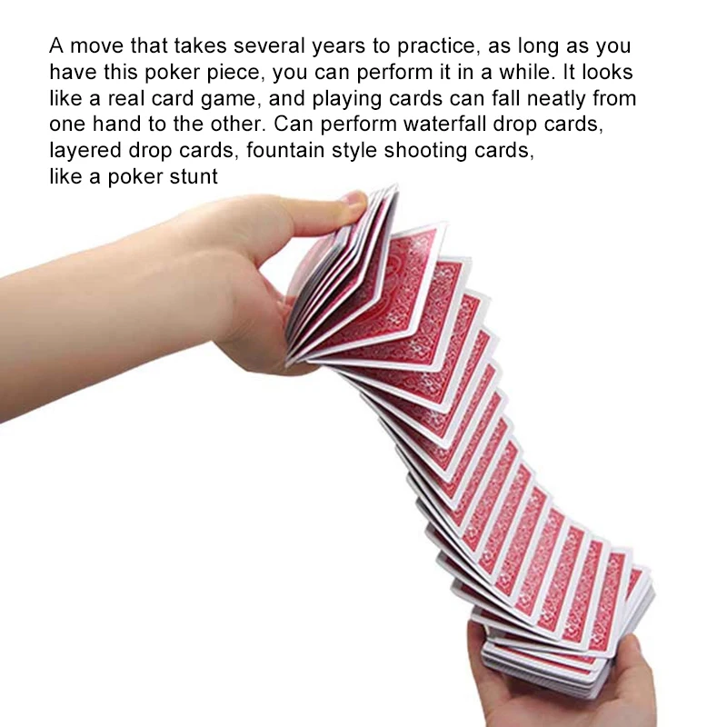 Magic Electric Deck Cards Prank Trick Prop Party Card Game Poker Acrobatics Waterfall Card Props Magic Performance Props TMZ thumbnail 6