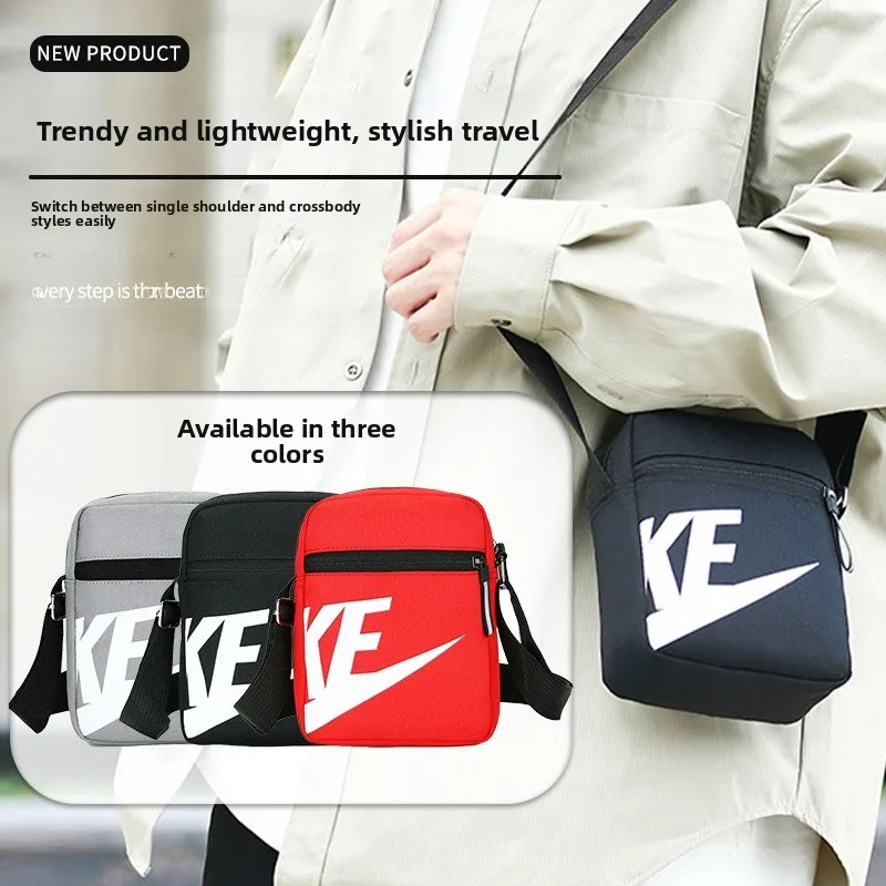 Unisex Canvas Sports Crossbody Bag Mini Bicycle Riding Shoulder Bag Women's Casual Leisure Mobile Phone Bag Outdoor Trendy thumbnail 3