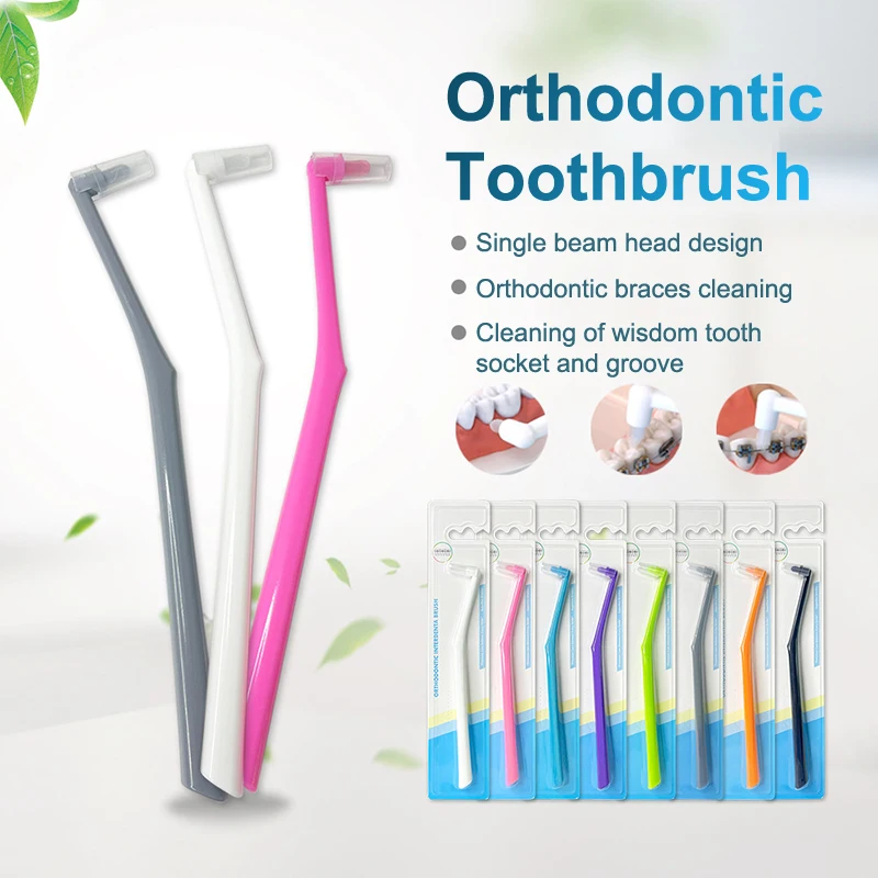 1/3/5 Pcs Interdental Brush Single-Beam Soft Teeth Cleaning Toothbrush Oral Care Tool Small Head Soft Hair Implant Adult thumbnail 2