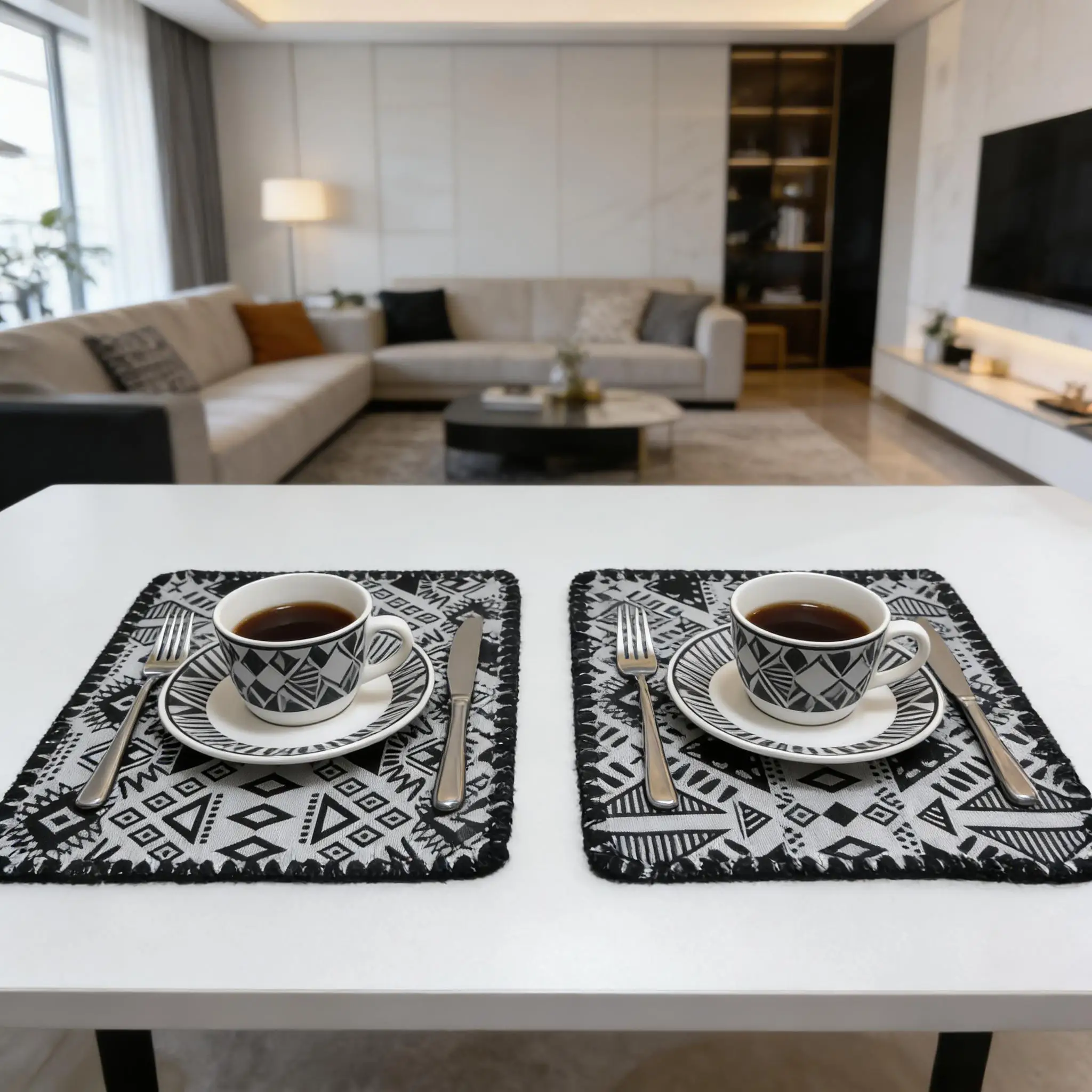 Placemats for Dining Table Cotton Linen Placemats Woven Cloth Place Mats for Kitchen Tabletop Cotton Table Mats 30x45cm thumbnail 3
