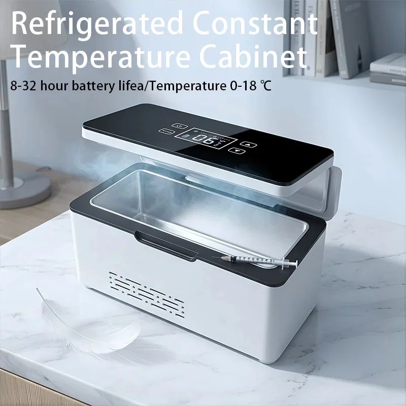 110V-240V Portable Insulin Refrigerator 8-32 Hour Long Standby USB Plug Small Refrigerator No Battery Low Noise Silent thumbnail 4