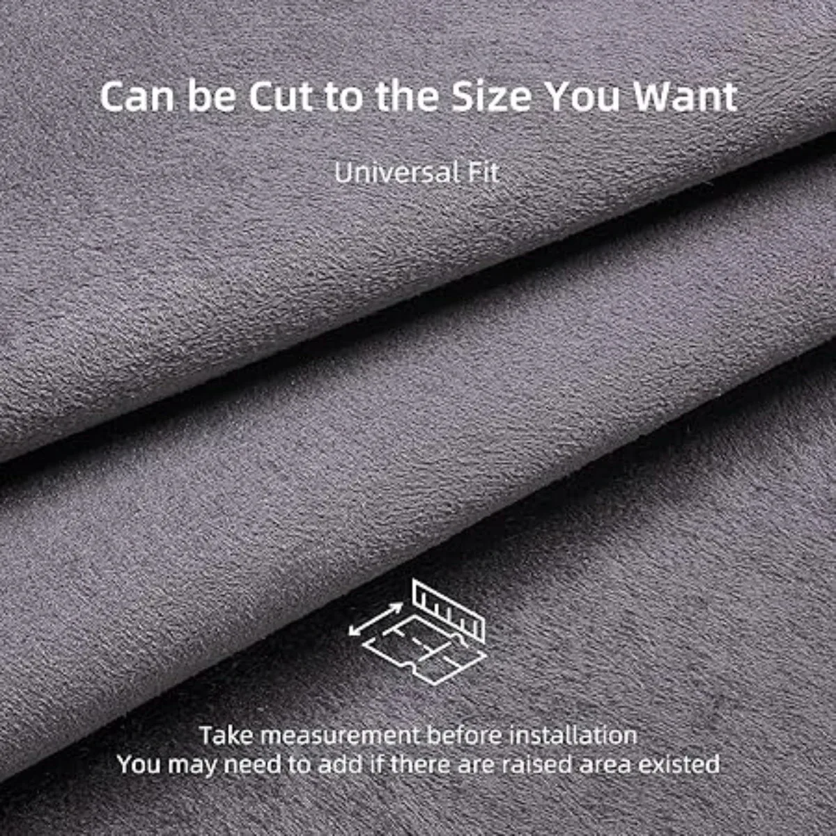 Luxury Black Suede Liner Headliner Roof Fabric 3mm Foam Backing for Automotive Upholstery Headlining Roof Sky Car Repair Fabrics thumbnail 5