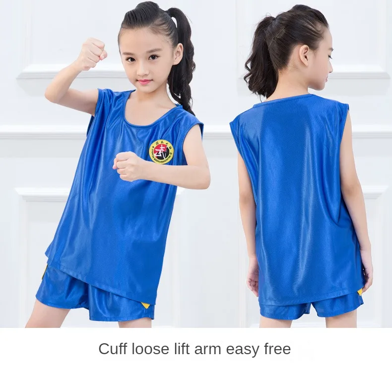 New Major Sanda clothing combat boxing children's martial arts performance training clothing Martial suit Lightweight breathable thumbnail 3