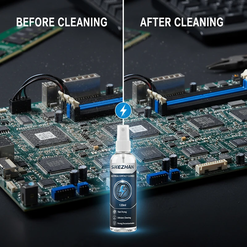 130ml Circuit Board Cleaner Spray Efficient Decontamination Fast Dry Electronic Wash for Switches Connectors Car Parts SIKEZHAN thumbnail 4