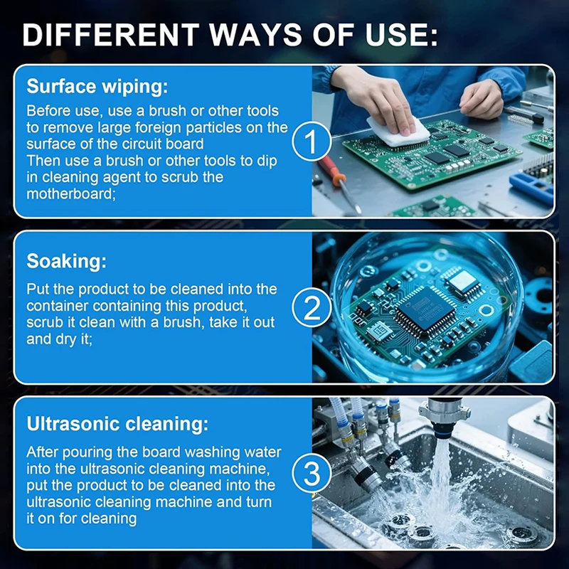 130ml Circuit Board Cleaner Spray Efficient Decontamination Fast Dry Electronic Wash for Switches Connectors Car Parts SIKEZHAN thumbnail 3