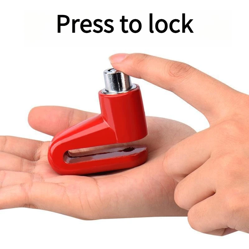 1set Mountain Bike Disc Brake Lock Aluminum Alloy Anti-Theft Security Device for Motorcycles E-Bikes Bicycle Motorcycle Lock thumbnail 4