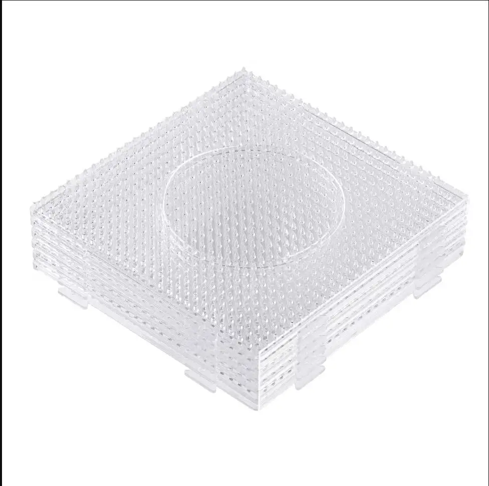 4/6/9pcs Perler Fuse Bead Pegboards Set 5mm Hama Beads DIY Making Templates Square Crafts and Art DIY Stencils Educational Toys thumbnail 3