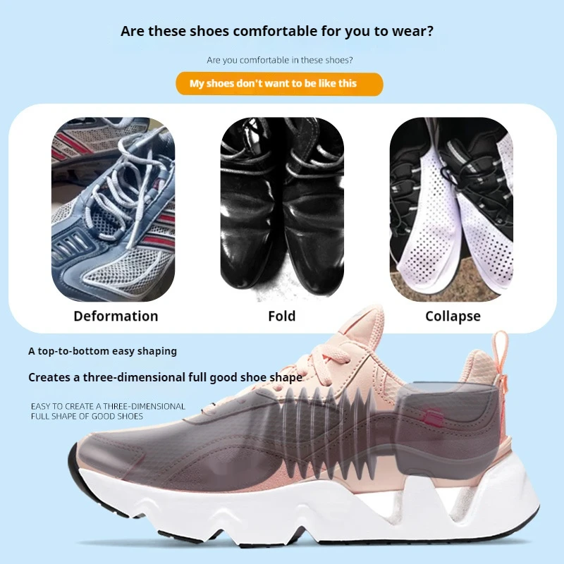 Plastic Shoe Trees for Sneakers - Anti Deformation Inner Support for Adult children - Prevent Creases & Maintain Shapel 2/4/6Pcs thumbnail 4