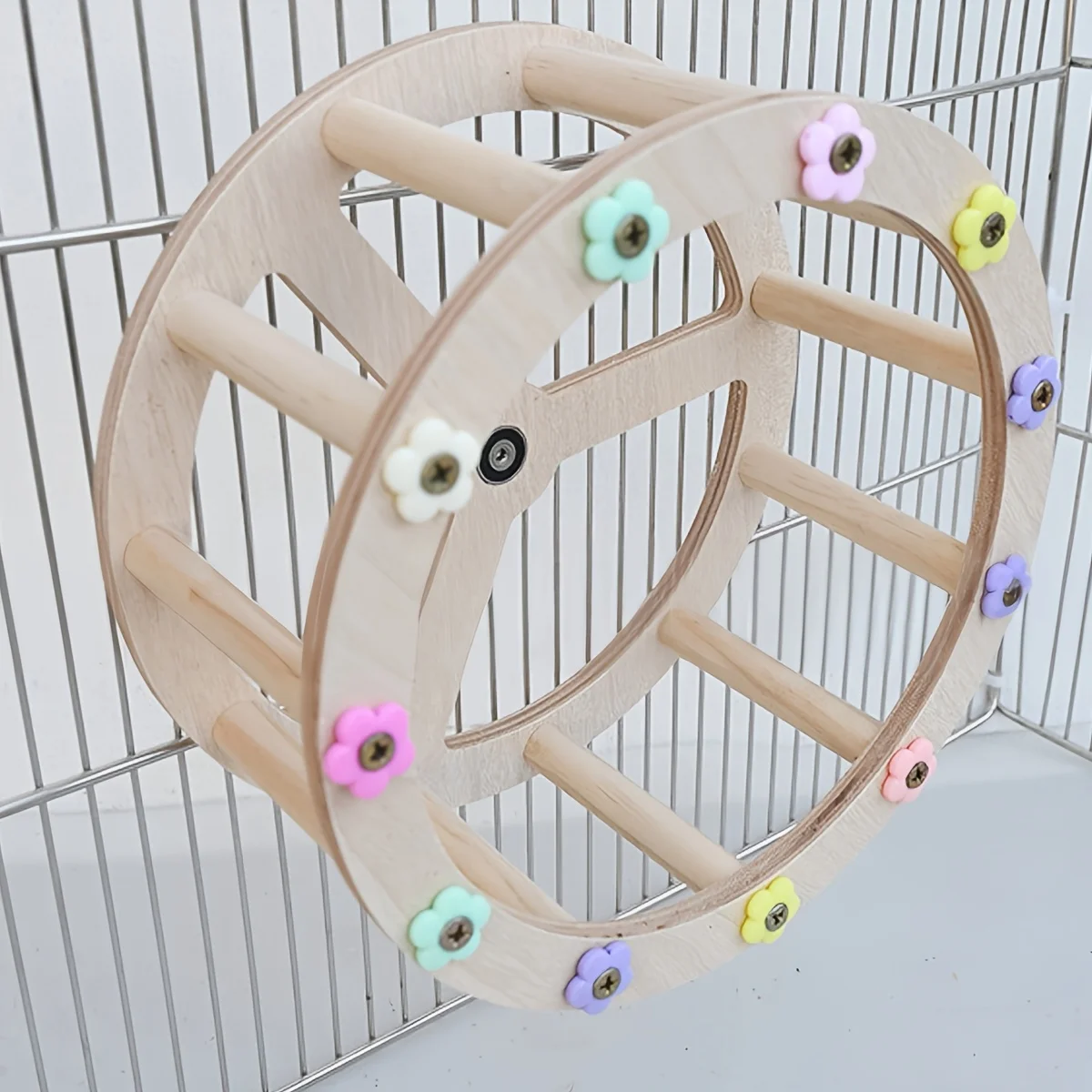 1Pc Accessories in Random Colors and Styles, Parrot Bird Running Wheel Toy, Boredom-Relief Rotating Wheel, Treadmill, Educational and Boredom-Relief Exercise Equipment