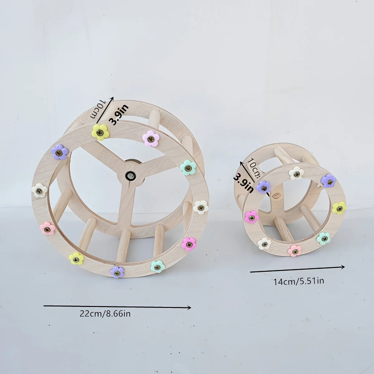 1Pc Accessories in Random Colors and Styles, Parrot Bird Running Wheel Toy, Boredom-Relief Rotating Wheel, Treadmill, Educational and Boredom-Relief Exercise Equipment thumbnail 2