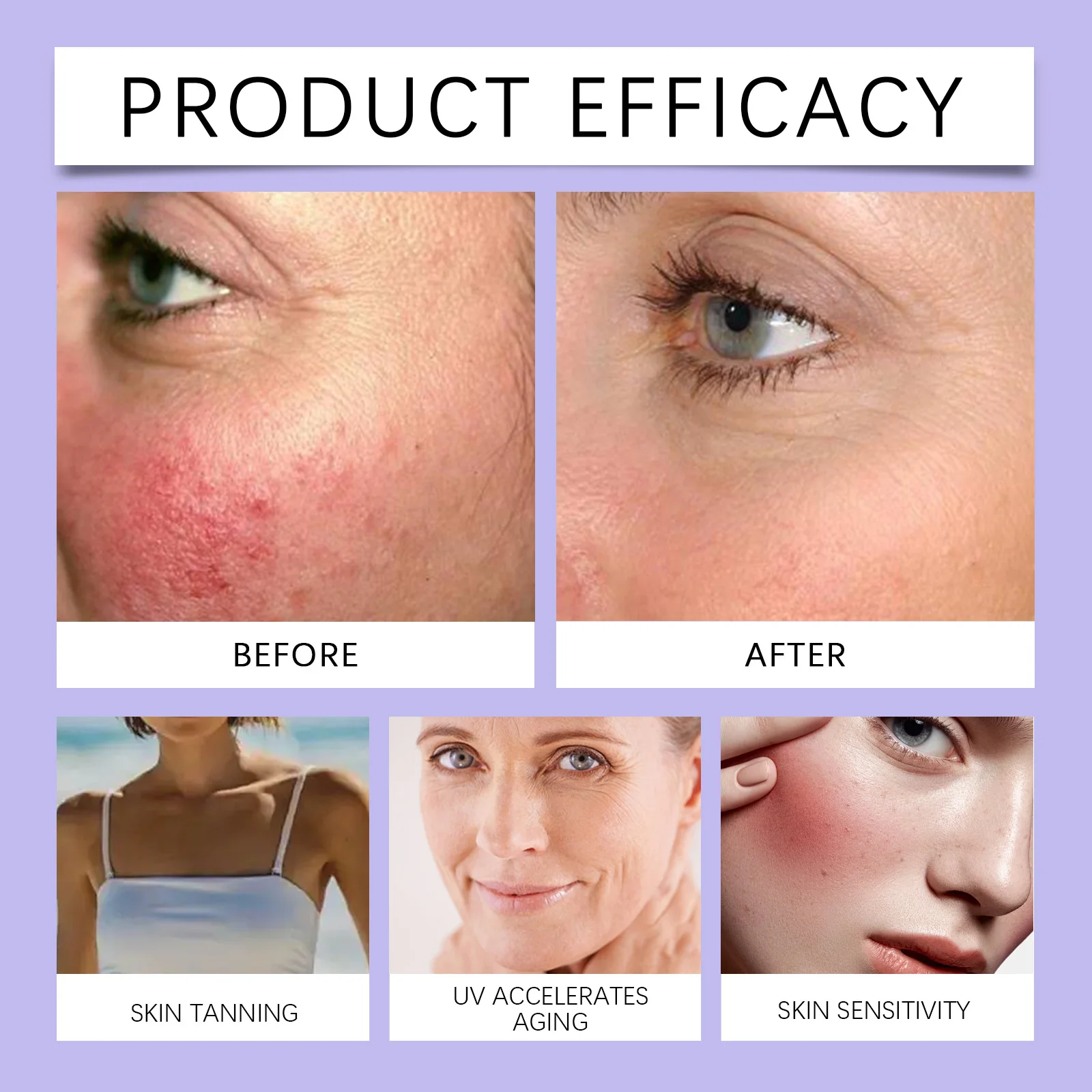 HOYGI Sunscreen Face Cream Stick Protector Skin Barrier Facial Sun Block SPF50 Non-Greasy Cream Hydration Moisturizing Stick thumbnail 5