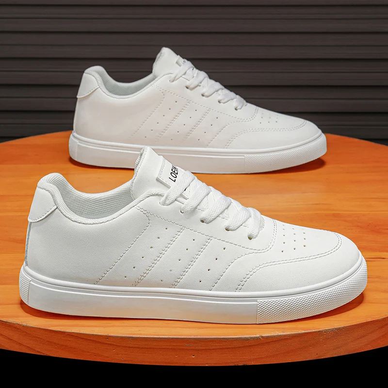Men's Classic Casual Sneakers | Minimalist Lace-Up Skate Shoes thumbnail 6