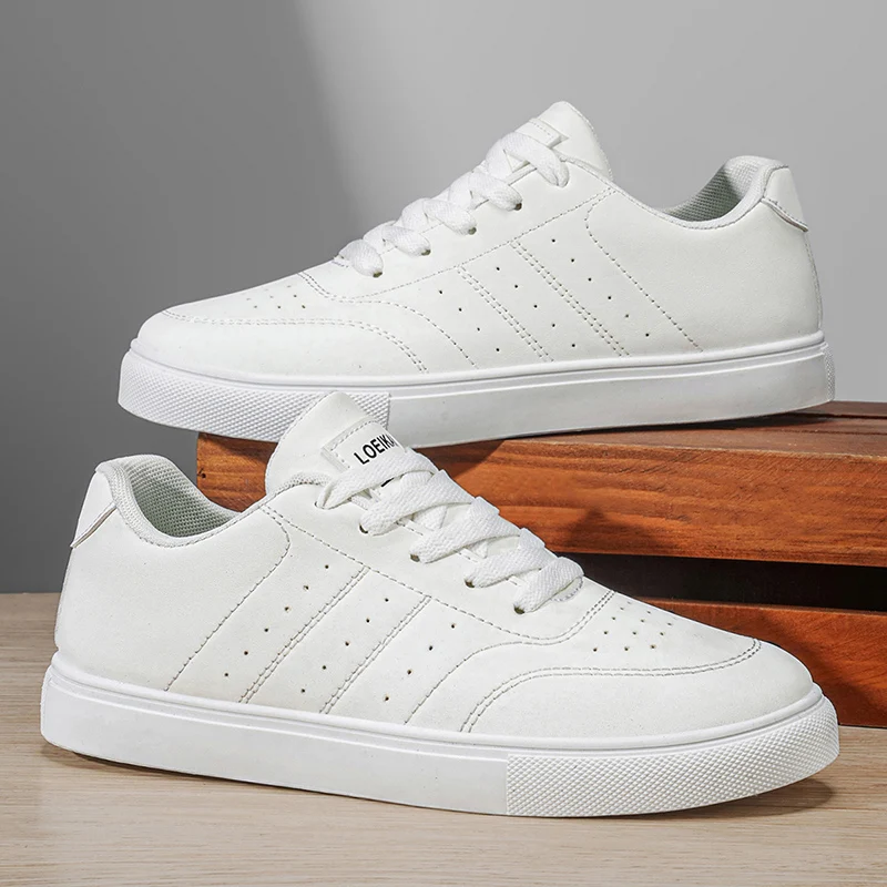 Men's Classic Casual Sneakers | Minimalist Lace-Up Skate Shoes thumbnail 4