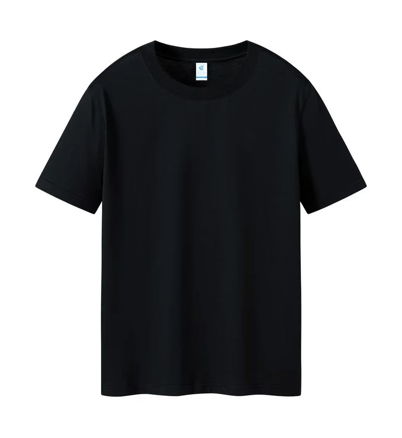 180 grams pure cotton 100% cotton round-neck short-sleeved T-shirt for men and women, casual and loose fit, extra-large size, thumbnail 4