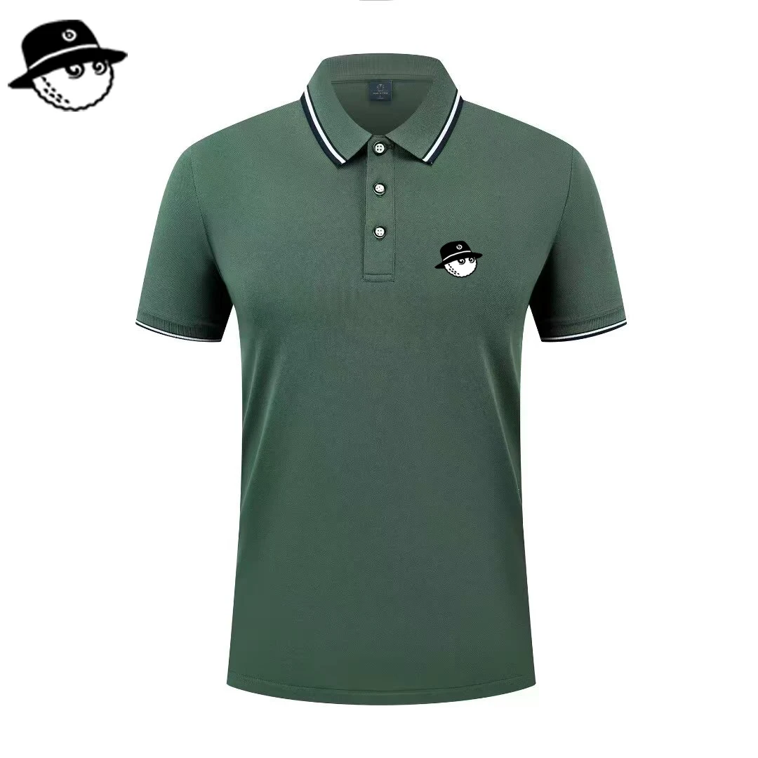 Men Summer Fashion Slim Fit Sport Short Sleeve 100% Polyester Polo Shirt Fake Pocket Decoration Casual Sport Golf Polo Shirt thumbnail 3