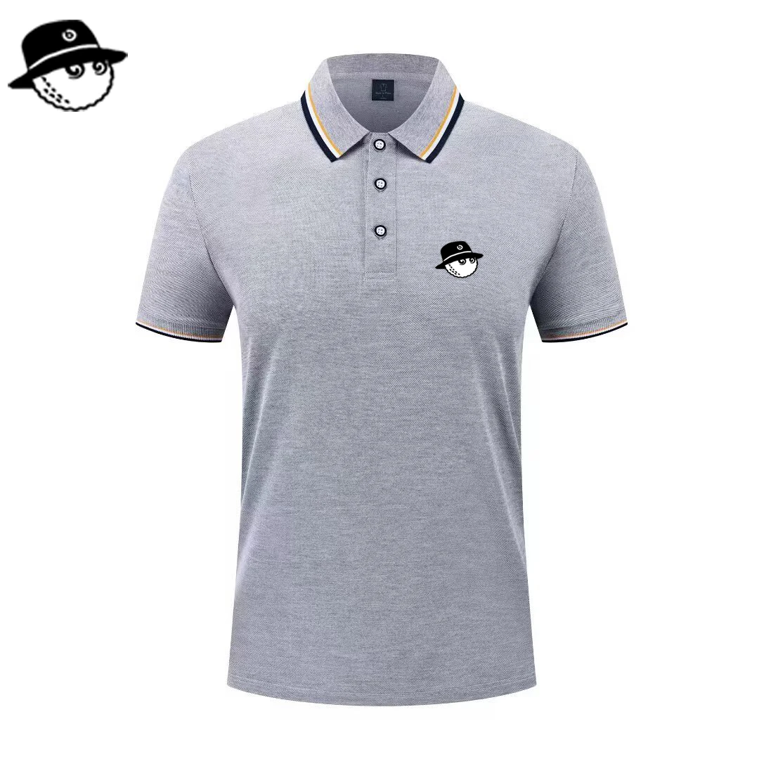 Men Summer Fashion Slim Fit Sport Short Sleeve 100% Polyester Polo Shirt Fake Pocket Decoration Casual Sport Golf Polo Shirt thumbnail 2