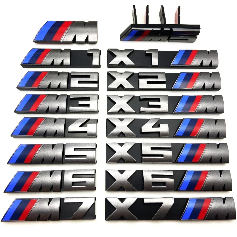 3D Car Front Grille M Badge Emblem Decoration Accessories For BMW M3 M4 M5 G42 G30 G20 E90 E90 E93 E60 F10 F07 F34 F30 F20 G05 thumbnail 5