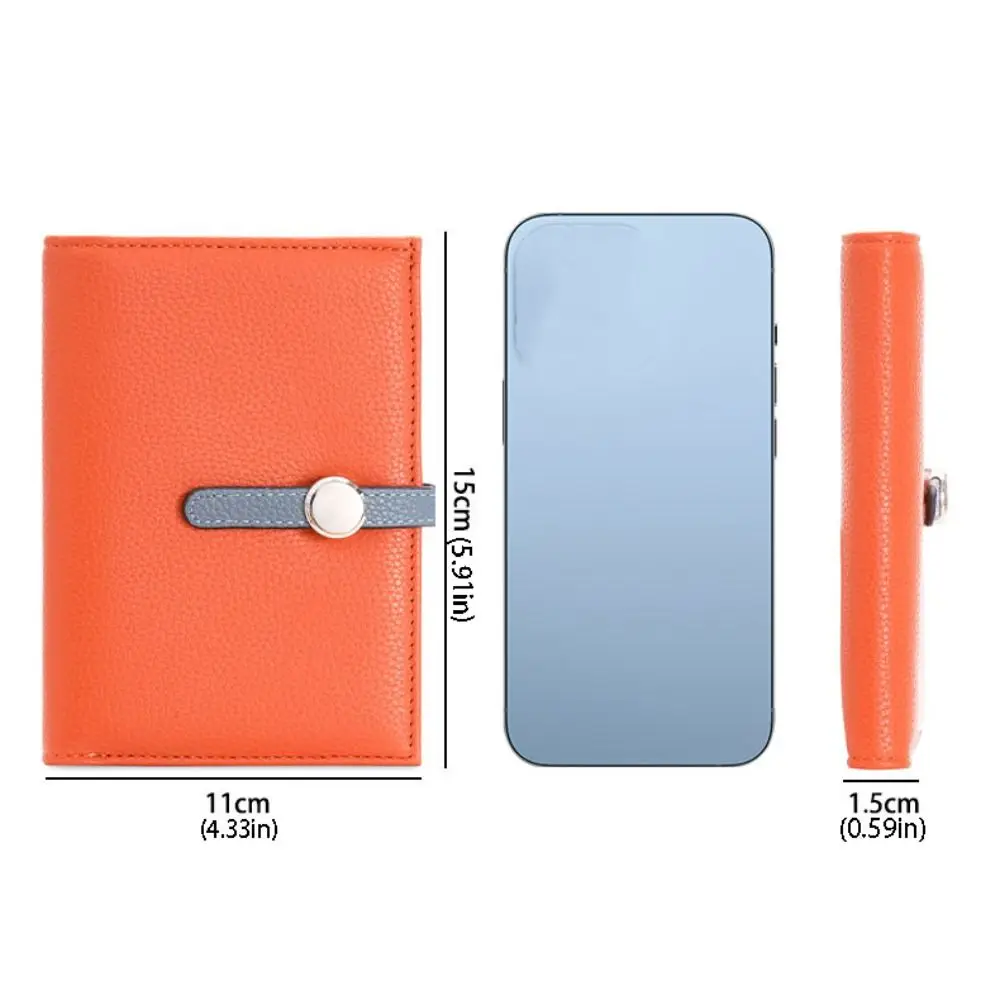 Card Holder PU Passport Bag Ticket Holder Passport Cover Travel Wallet Airplane Check-in Multifunctional Storage Card Bag thumbnail 5