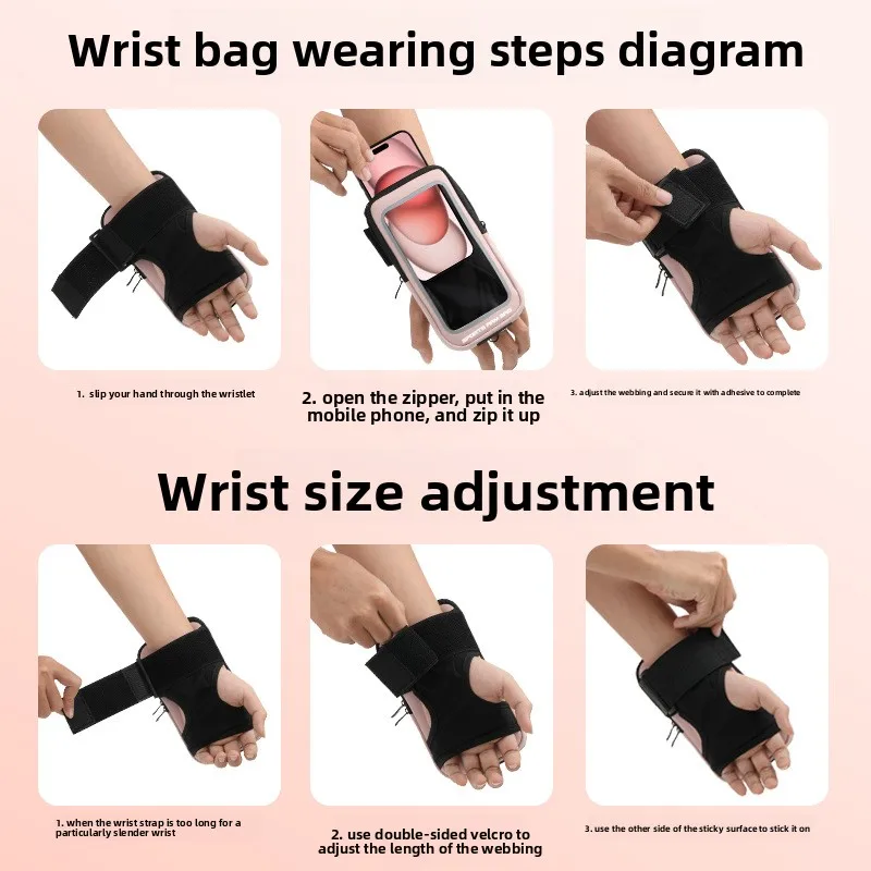 Multi-Functional Outdoor Running Touchscreen Wrist Bag Unisex Hiking Shoulder Bag Mobile Phone Storage Pouch for Sports thumbnail 4