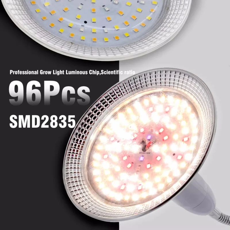 18W E27 Full Spectrum LED Grow Bulb Sunlight Phytolamp Bulb Plants Flower Greenhouse Tent Hydroponic Growth Plant AC85-265V thumbnail 6