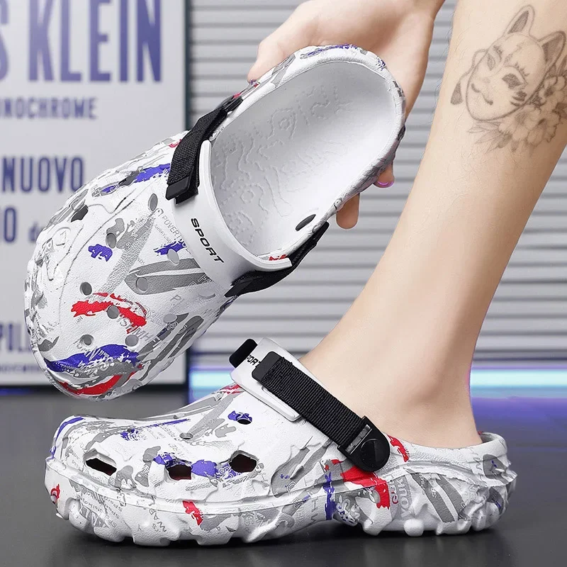 Plus Size 4849 Summer Men Sandals Clogs Outdoor Garden Clogs Hole Shoes Male Casual Shoes Water Shoes Comfort Home Soft Slippers thumbnail 6
