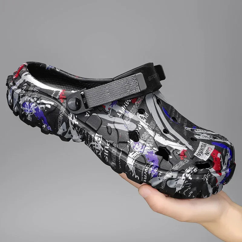 Plus Size 4849 Summer Men Sandals Clogs Outdoor Garden Clogs Hole Shoes Male Casual Shoes Water Shoes Comfort Home Soft Slippers thumbnail 4