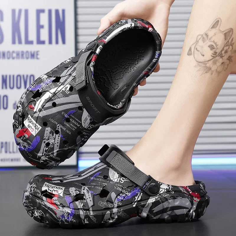 Plus Size 4849 Summer Men Sandals Clogs Outdoor Garden Clogs Hole Shoes Male Casual Shoes Water Shoes Comfort Home Soft Slippers thumbnail 5