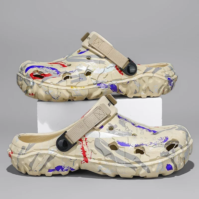 Plus Size 4849 Summer Men Sandals Clogs Outdoor Garden Clogs Hole Shoes Male Casual Shoes Water Shoes Comfort Home Soft Slippers thumbnail 2