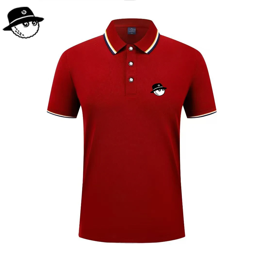 2026 new men's golf short sleeves polo shirt lapel printing ventilate t-shirt business leisure comfortable exercise men's wear thumbnail 4