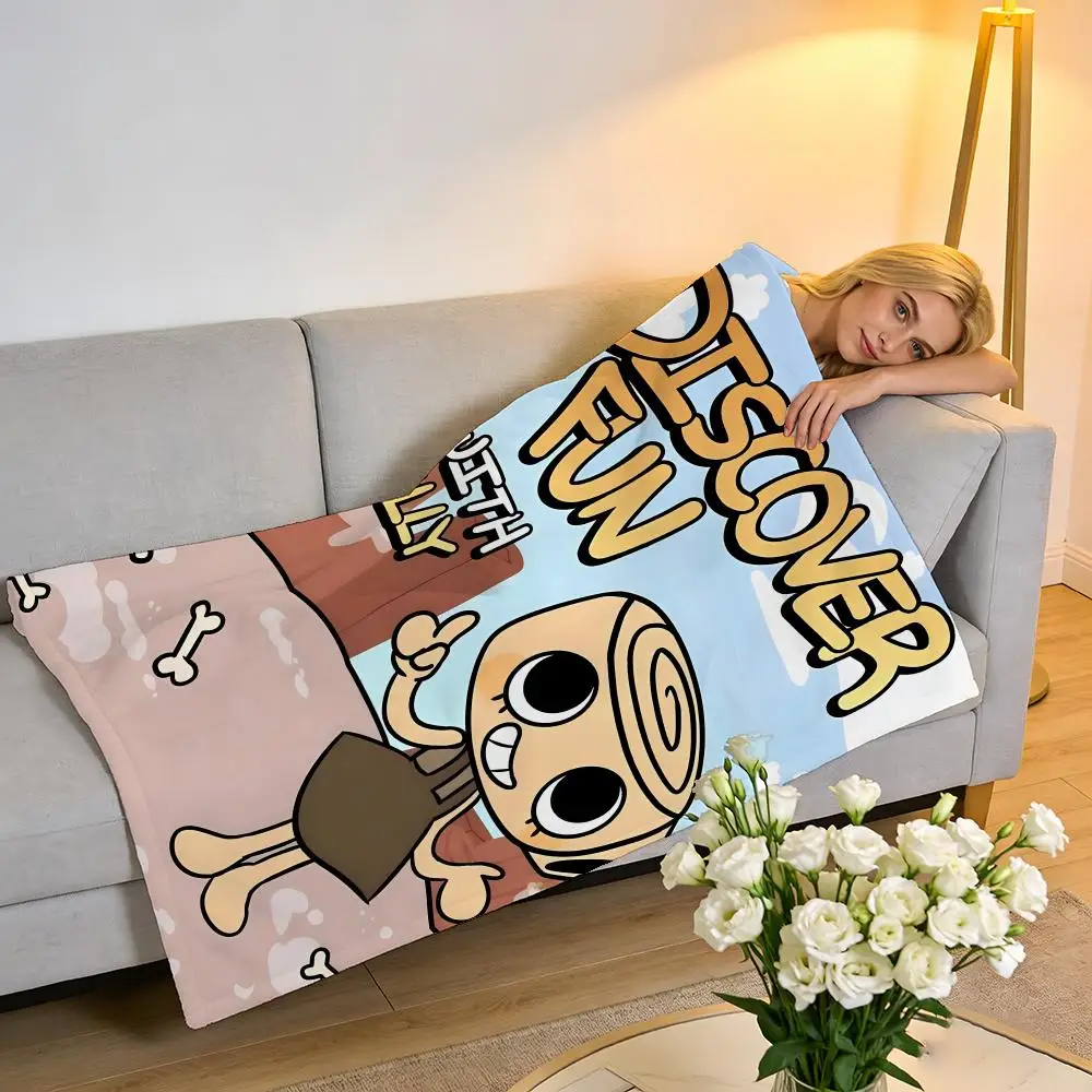 Throw High-Density Short Plush Blanket For Sofa Nap Air-Conditioned Room Soft Skin-Friendly D-DandyS Worlds thumbnail 3