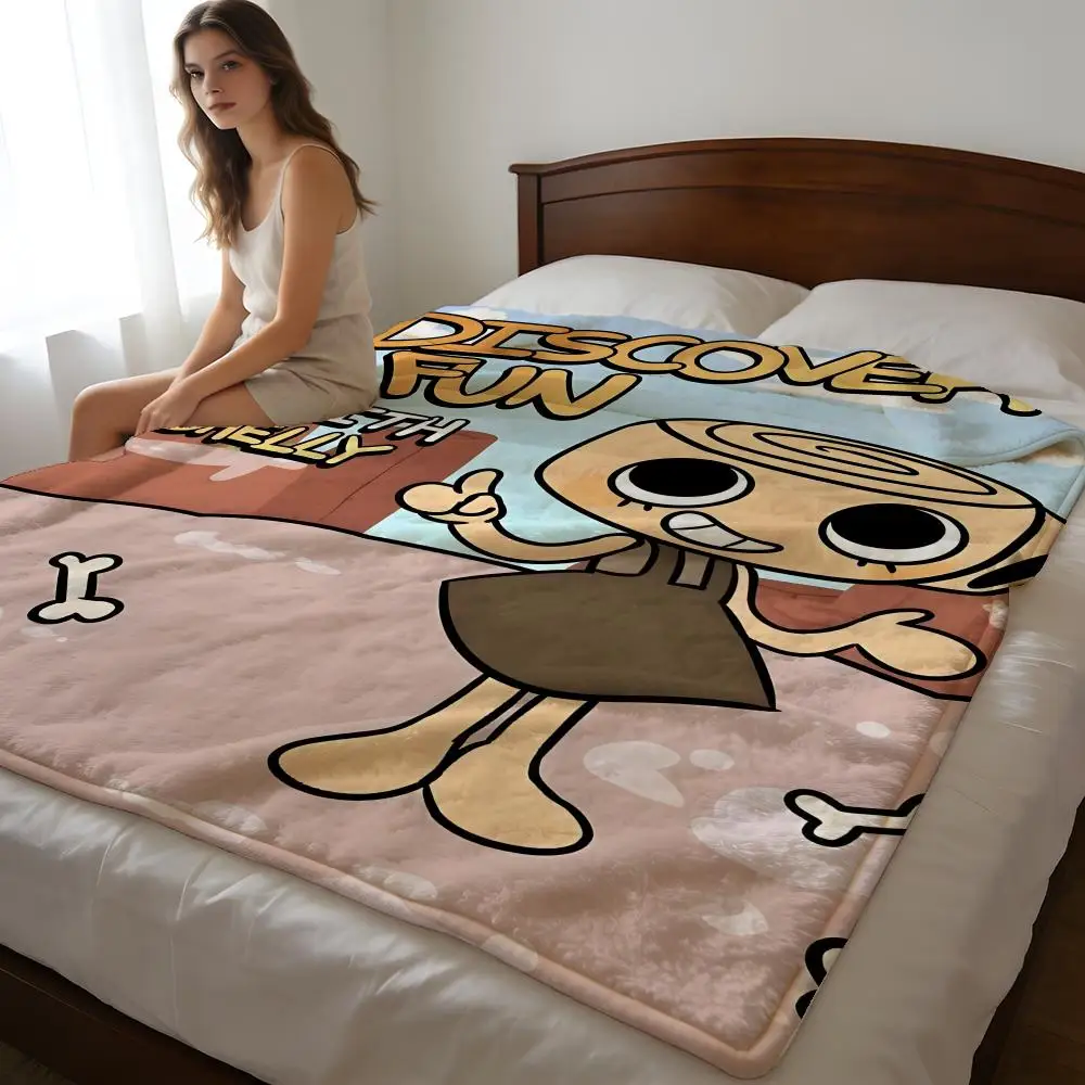 Throw High-Density Short Plush Blanket For Sofa Nap Air-Conditioned Room Soft Skin-Friendly D-DandyS Worlds