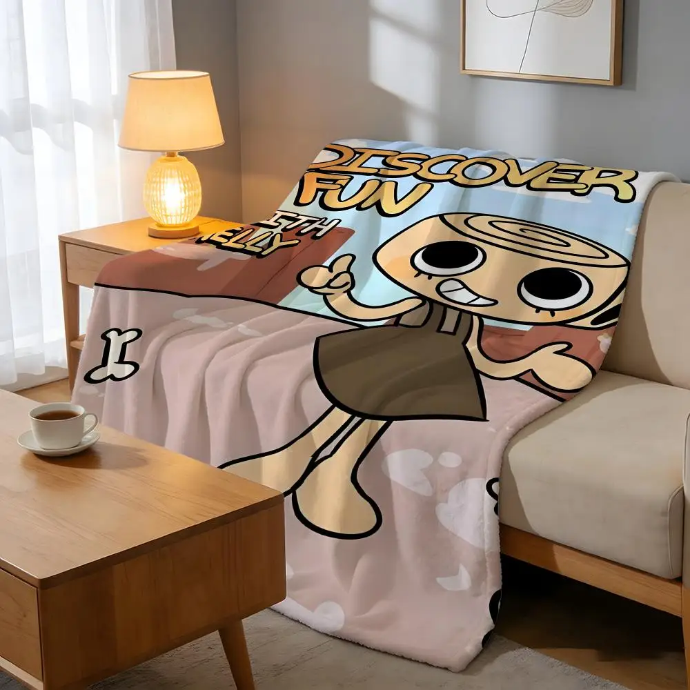 Throw High-Density Short Plush Blanket For Sofa Nap Air-Conditioned Room Soft Skin-Friendly D-DandyS Worlds thumbnail 2