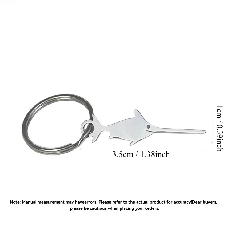 1Pc 304 stainless Steel Swordfish SIM Ejector Tool,Creative Phone Card Ejector,Creative Keychain,SIM Card Pin,Backpack Pendant thumbnail 2